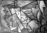 Jean Metzinger, c.1912, Paysage (Landscape). Reproduced in Du "Cubisme", 1912