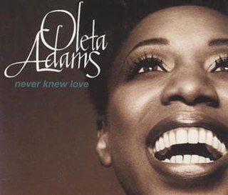 <span class="mw-page-title-main">Never Knew Love (Oleta Adams song)</span> 1995 single by Oleta Adams