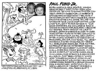 Paul Fung Jr. American cartoonist