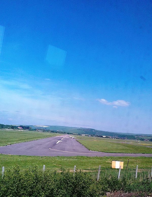 View of Runway 02 from the West Coastway railway line