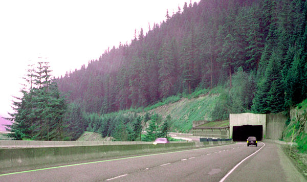 Snowshed constructed 1950, removed in 2014.