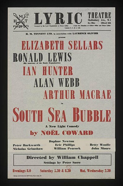 South Sea Bubble, 1956