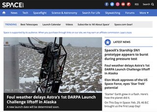 <span class="mw-page-title-main">Space.com</span> Space and astronomy news website