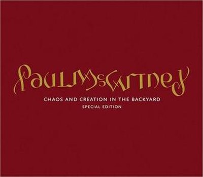 Special Edition paper sleeve (CD with DVD). It features an ambigram of McCartney's name.