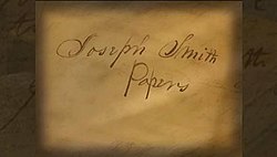 Joseph Smith Papers TV Dizisi başlık kartı