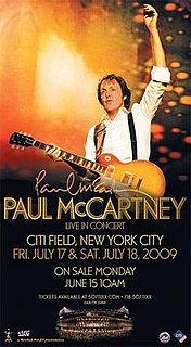 <span class="mw-page-title-main">Summer Live '09</span> 2009 concert tour by Paul McCartney