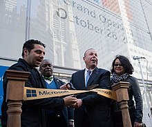 Turner at the Microsoft Store opening in New York City in 2015 Microsoft Store Opening New York COO.jpg