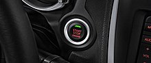 A push-button ignition switch in place of the immobilizer on a Mitsubishi RVR equipped with the Smart key. Push-button ignition switch.jpg