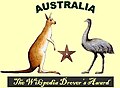 I am pleased to issue you with the Drover's Award. The Award is given to Australian Wikipedians who work tirelessly behind the scenes, especially on WikiProject and Portal maintenance tasks. Thanks for your contributions which help us build a better encyclopaedia. —Moondyne 03:11, 5 December 2007 (UTC)