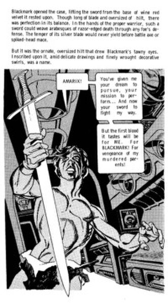 Detail from Blackmark (1971) by scripter Archie Goodwin and artist-plotter Gil Kane