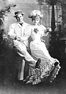 Letty Lind and Alfred C. Seymour as Maude and Dolly
