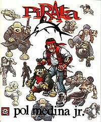 Polgas and Khalid on the cover of a Pirata reprint. Pirata reprint.jpg