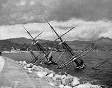 Gneisenau
wrecked alongside the mole in Malaga SMS Gneisenau wreck.jpg