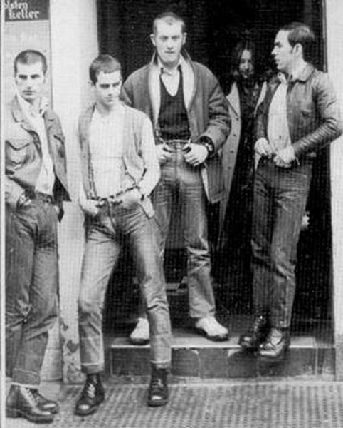Slade in their skinhead phase in 1969 from left: Powell, Lea, Holder, Hill.