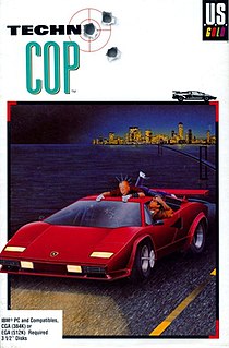 <i>Techno Cop</i> 1988 driving game