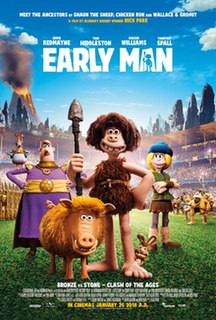 <i>Early Man</i> (film) 2018 animated film directed by Nick Park