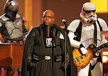 A Star Wars-themed performance of the song at the 2006 MTV Movie Awards. GBCrazyMTV.jpg