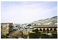 View of Granada, Spain, from a balcony of the Alhambra