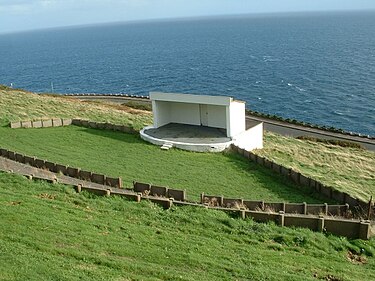 The amphitheatre remains in situ but has been unused for many years Douglas Amphitheatre.jpg