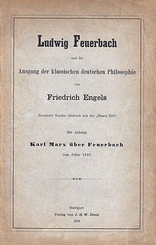 <span class="mw-page-title-main">Theses on Feuerbach</span> Philosophical notes by Karl Marx