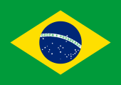 Second flag of the Federative Republic of Brazil with 27 stars (1992–present)