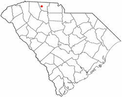 Umístění Thicketty, Jižní Karolína