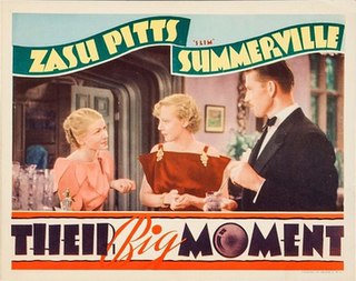 <i>Their Big Moment</i> 1934 American film directed by James Cruze