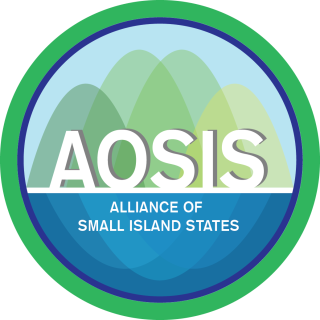 <span class="mw-page-title-main">Alliance of Small Island States</span> Intergovernmental organization of low-lying coastal and small island countries