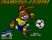 The game's title screen, showing official branding. Berni.gif