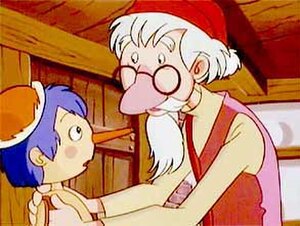 Pinocchio and Geppetto in Pinocchio: The Series