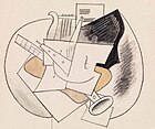 Pablo Picasso, 1915, Musical Instruments (Instruments de musique), watercolor and charcoal on laid paper, 19.4 x 23.2 cm, Barnes Foundation.jpg