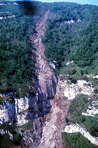 Location: Sarno - Italy. Debris flow channel scoured out by the passage of a debris flow. Sarno7.jpg