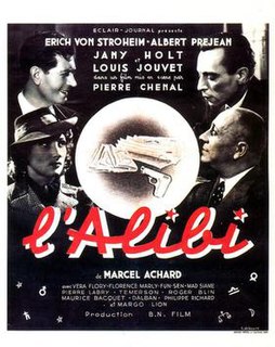 <i>The Alibi</i> (1937 film) 1937 film by Pierre Chenal