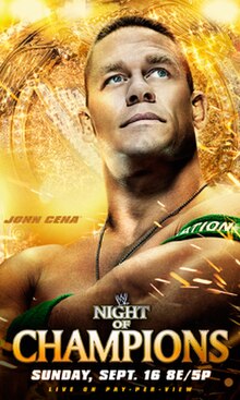 Promotional poster featuring John Cena and the WWE Championship