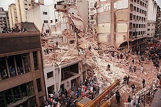 <span class="mw-page-title-main">AMIA bombing</span> 1994 attack on a Jewish Community Centre in Buenos Aires, Argentina