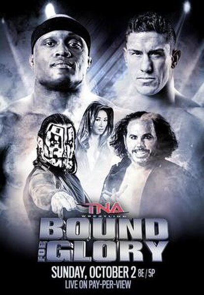 Promotional poster featuring Lashley, Ethan Carter III, Gail Kim, and The Broken Hardys
