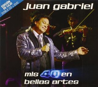 <i>Mis 40 en Bellas Artes</i> 2014 live album by Juan Gabriel