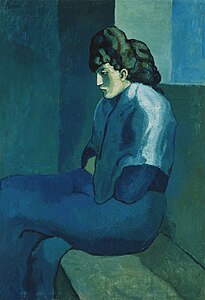 1902–03, Femme assise (Melancholy Woman), oil on canvas, 100 x 69.2 cm, Detroit Institute of Arts, Michigan