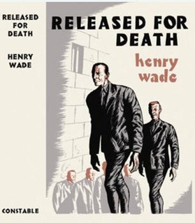 <i>Released for Death</i> 1938 novel