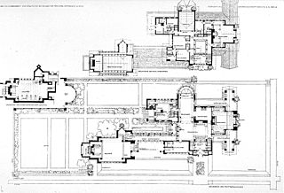 <i>Wasmuth Portfolio</i> Folio of lithographs by Frank Lloyd Wright