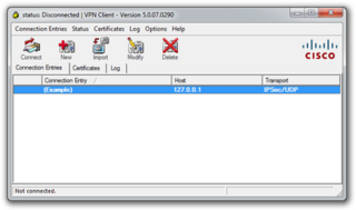 <span class="mw-page-title-main">Cisco Systems VPN Client</span>