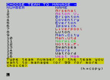 Text based screen on the ZX Spectrum Kevin-toms-football-manager-screenshot-1.png