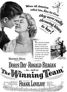 <i>The Winning Team</i> 1952 American film by Lewis Seiler