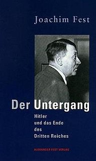 <i>Inside Hitlers Bunker</i> book by Joachim Fest