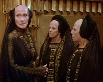 Reverend Mother Gaius Helen Mohiam (Siân Phillips) and other Bene Gesserit from David Lynch's Dune (1984)