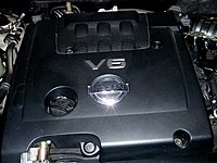 Nissan VQ23DE engine installed in a 2004 Nissan Teana J31 NissanVQ23DEengine.JPG