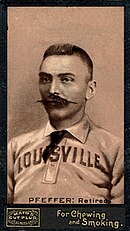 Fred Pfeffer held the National League record for 17 years. Fred Pfeffer.jpg