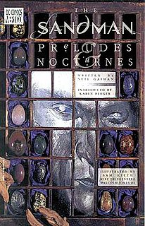<i>The Sandman: Preludes & Nocturnes</i> First trade paperback of the comic book series The Sandman by Neil Gaiman