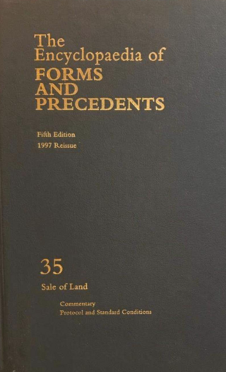 <i>Encyclopaedia of Forms and Precedents</i>