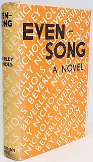 <i>Evensong</i> (novel) 1932 novel